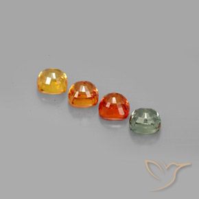 Sapphire Gemstones in 4.7 x 4.6 mm Size for Sale, Sapphire Stones in Multicolor Color