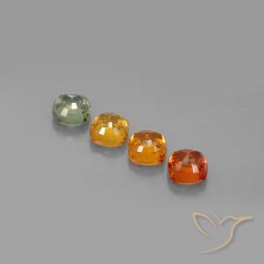 Sapphire Gemstones in 4.5 x 4.5 mm Size for Sale, Sapphire Stones in Multicolor Color