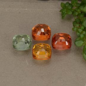 Sapphire Gemstones in 4.6 x 4.6 mm Size for Sale, Sapphire Stones in Multicolor Color