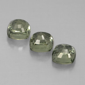 Sapphire Gemstone in 4.8 x 4.6 mm Size for Sale, Sapphire Stone in Green Color