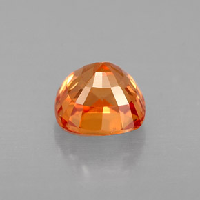 Sapphire Gemstone in 5.1 x 5 mm Size for Sale, Sapphire Stone in Yellow Orange Color