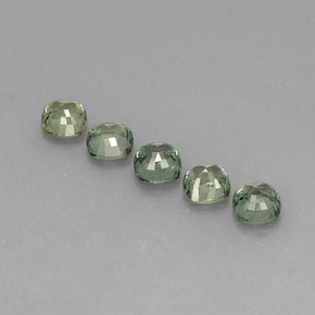 Sapphire Gemstone in 5 x 5 mm Size for Sale, Sapphire Stone in Green Color