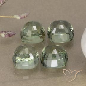 Sapphire Gemstones in 4.7 x 4.7 mm Size for Sale, Sapphire Stones in Pale Green    Color