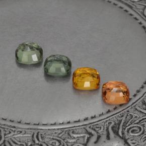 Sapphire Gemstones in 4.6 x 4.5 mm Size for Sale, Sapphire Stones in Multicolor Color