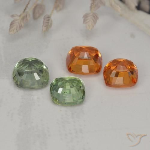 Sapphire Gemstones in 4.5 x 4.4 mm Size for Sale, Sapphire Stones in Multicolor Color