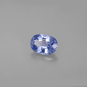 0.98 ct Blue Sapphire Stone, Natural Sapphire in Oval Facet Shape for Sale