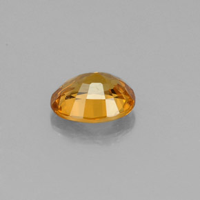 Sapphire Gemstone in 6 x 4.8 mm Size for Sale, Sapphire Stone in Yellow Golden Color