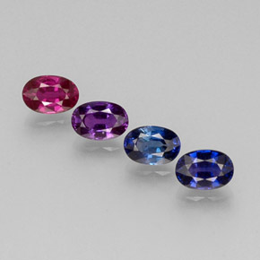 2.81 ct Multicolor Sapphire Gemstone, Sapphire Gem in Oval Facet Shape for Sale.