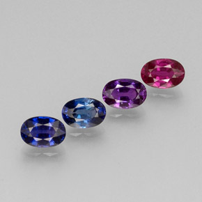 2.81 ct Multicolor Sapphire Stone, Natural Sapphire in Oval Facet Shape for Sale