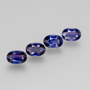 2.42 ct Multicolor Sapphire Stone, Natural Sapphire in Oval Facet Shape for Sale