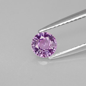 0.49 ct Violet Sapphire Gemstone, Sapphire Gem in Round Facet Shape for Sale.
