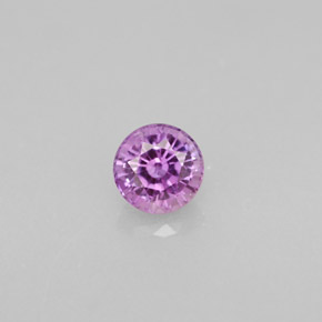 0.58 ct Violet Sapphire Gemstone, Sapphire Gem in Round Facet Shape for Sale.