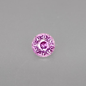 0.46 ct Violet Sapphire Gemstone, Sapphire Gem in Round Facet Shape for Sale.