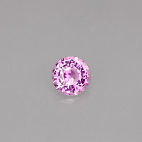 0.46 ct Violet Sapphire Stone, Natural Sapphire in Round Facet Shape for Sale