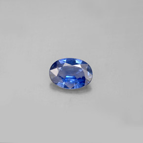 0.77 ct Blue Sapphire Gemstone, Sapphire Gem in Oval Facet Shape for Sale.