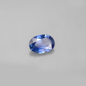 0.77 ct Blue Sapphire Stone, Natural Sapphire in Oval Facet Shape for Sale
