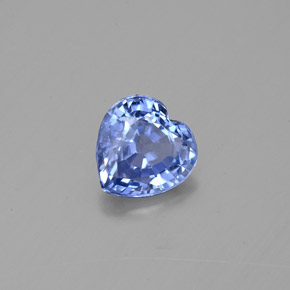0.92 ct Blue Sapphire Stone, Natural Sapphire in Heart Facet Shape for Sale