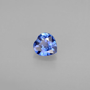 0.39 ct Blue Sapphire Stone, Natural Sapphire in Heart Facet Shape for Sale
