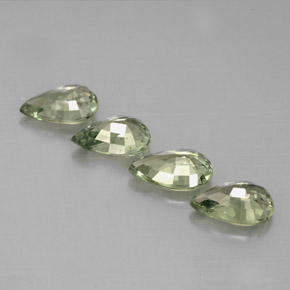 Sapphire Gemstone in 6 x 4 mm (calibrated) Size for Sale, Sapphire Stone in Green Color