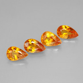 2.19 ct Yellow Sapphire Stone, Natural Sapphire in Pear Facet Shape for Sale