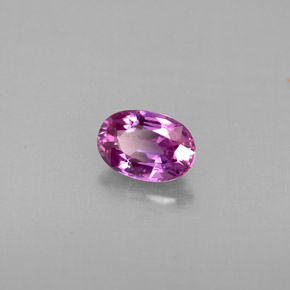 0.69 ct Violet Sapphire Stone, Natural Sapphire in Oval Facet Shape for Sale