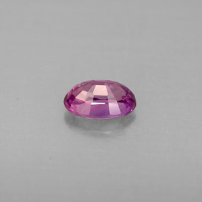 Sapphire Gemstone in 6.1 x 4.2 mm Size for Sale, Sapphire Stone in Pinkish Purple Color