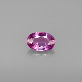 0.60 ct Purple Sapphire Gemstone, Sapphire Gem in Oval Facet Shape for Sale.