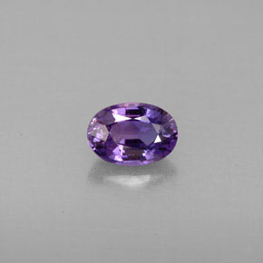 0.67 ct Violet Sapphire Gemstone, Sapphire Gem in Oval Facet Shape for Sale.
