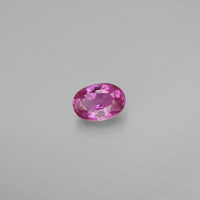 0.57 ct Pink Sapphire Gemstone, Sapphire Gem in Oval Facet Shape for Sale.