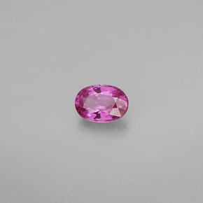 0.57 ct Pink Sapphire Stone, Natural Sapphire in Oval Facet Shape for Sale