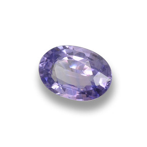 0.55 ct Violet Sapphire Stone, Natural Sapphire in Oval Facet Shape for Sale