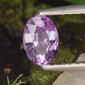 0.60 ct Violet Sapphire Stone, Natural Sapphire in Oval Facet Shape for Sale