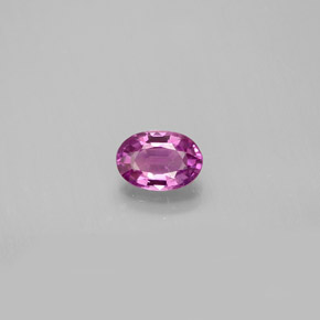 0.58 ct Pink Sapphire Gemstone, Sapphire Gem in Oval Facet Shape for Sale.
