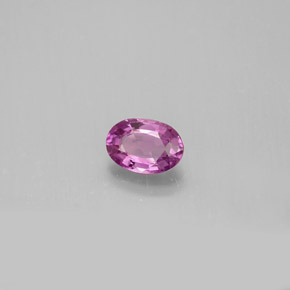 0.58 ct Pink Sapphire Stone, Natural Sapphire in Oval Facet Shape for Sale