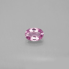 0.56 ct Pink Sapphire Gemstone, Sapphire Gem in Oval Facet Shape for Sale.