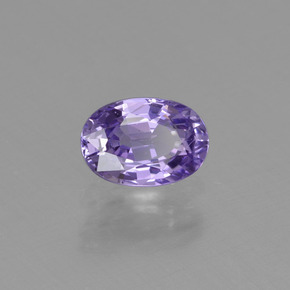 0.69 ct Purple Sapphire Stone, Natural Sapphire in Oval Facet Shape for Sale