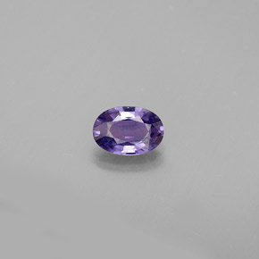 0.54 ct Violet Sapphire Gemstone, Sapphire Gem in Oval Facet Shape for Sale.