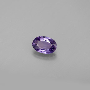 0.54 ct Violet Sapphire Stone, Natural Sapphire in Oval Facet Shape for Sale