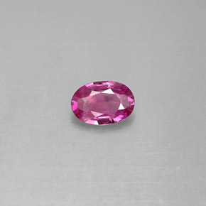 0.53 ct Purple Sapphire Gemstone, Sapphire Gem in Oval Facet Shape for Sale.