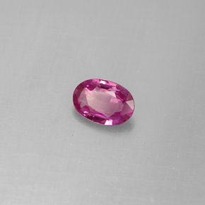 0.53 ct Purple Sapphire Stone, Natural Sapphire in Oval Facet Shape for Sale