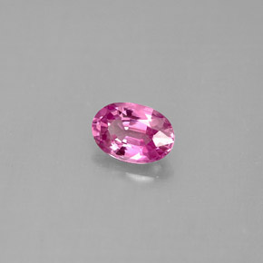 0.59 ct Pink Sapphire Stone, Natural Sapphire in Oval Facet Shape for Sale