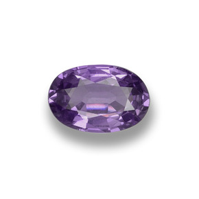 0.53 ct Violet Sapphire Gemstone, Sapphire Gem in Oval Facet Shape for Sale.