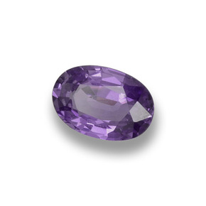 0.53 ct Violet Sapphire Stone, Natural Sapphire in Oval Facet Shape for Sale