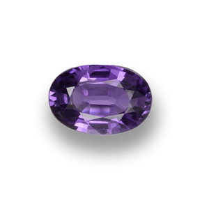 0.52 ct Violet Sapphire Gemstone, Sapphire Gem in Oval Facet Shape for Sale.