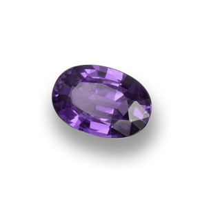 0.52 ct Violet Sapphire Stone, Natural Sapphire in Oval Facet Shape for Sale