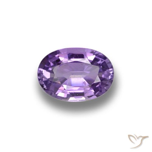 Пурпурно-фиолетовый Сапфир Камень - 0.6ct Фасетный Овал (ID: 289921)