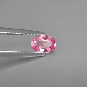 0.53 ct Pink Sapphire Stone, Natural Sapphire in Oval Facet Shape for Sale