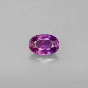 0.60 ct Violet Sapphire Gemstone, Sapphire Gem in Oval Facet Shape for Sale.