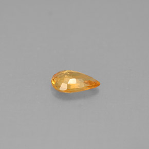 Sapphire Gemstone in 6 x 4 mm (calibrated) Size for Sale, Sapphire Stone in Yellow Golden Color