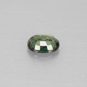 Sapphire Gemstone in 6 x 5.1 mm Size for Sale, Sapphire Stone in Green Color
